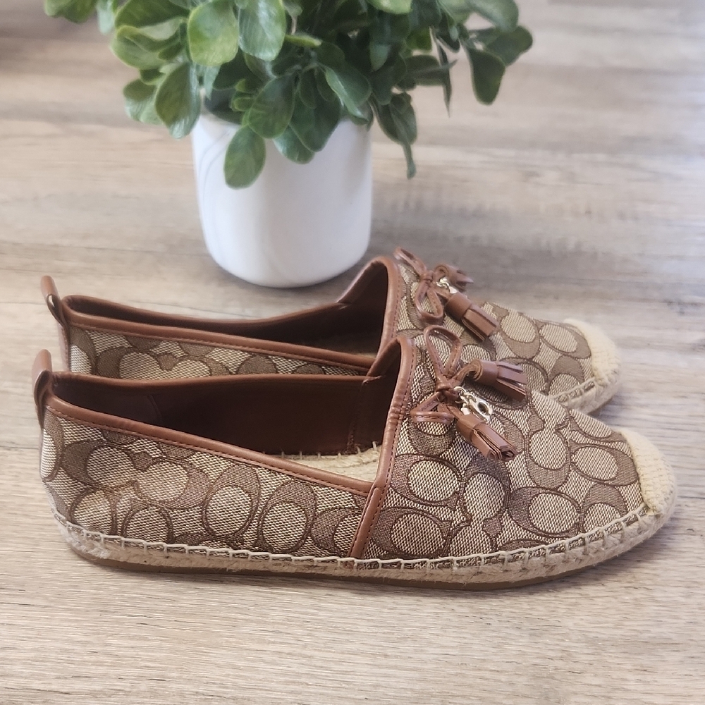 Coach Tan and Brown Espadrilles - Picture 2 of 10